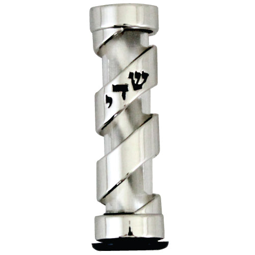 CAR MEZUZAH NICKEL AND ACRYLIC