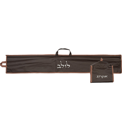 LULAV HOLDER PLEATHER BROWN