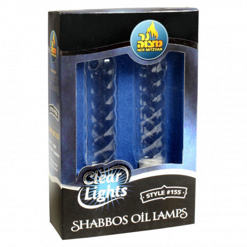 GLASS OIL LAMPS TWISTED