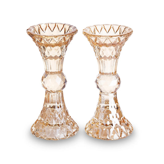 CANDLESTICKS CRYSTAL PAIR 5'