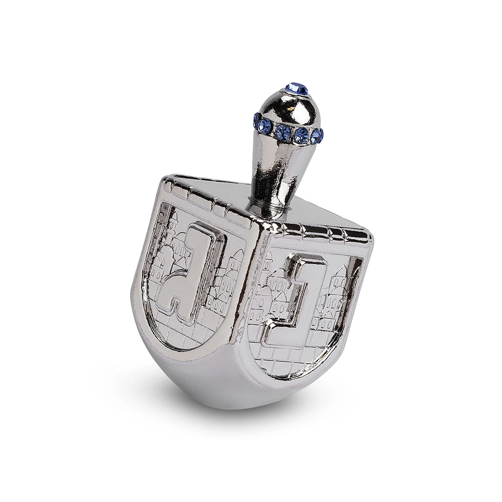 DREIDEL W/DIAMOND STONES SILVER