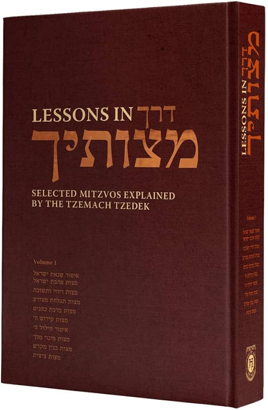 LESSONS IN DERECH MITZVOSECHA VOL 1