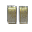 CRYSTAL T-LIGHT HOLDER GOLD JERUSALEM