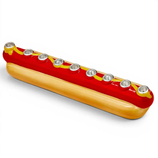MENORAH HOT DOG CANDLE CERAMIC