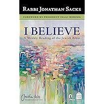 I BELIEVE RABBI SACKS