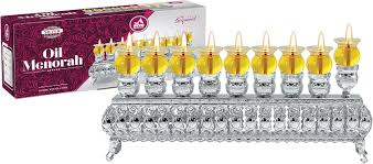 MENORAH OIL SILVER PLATED 3.5'' STRIP