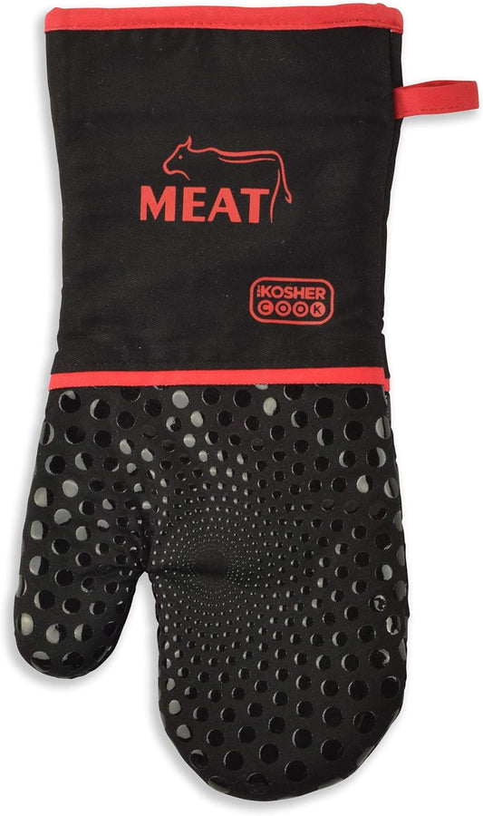 MITT MEAT BLK/RED