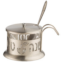 HONEY DISH PEWTER W/SPOON