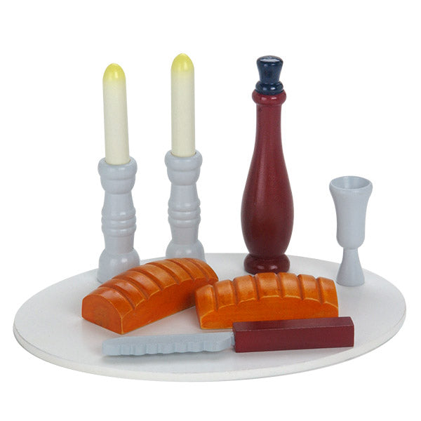 SHABBAT WOOD SET SMALL 10 PIECE