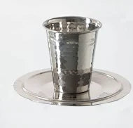 WINE CUP W/TRAY STAINLESS