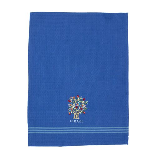 TOWEL EMANUEL TREE ISRAEL BLUE