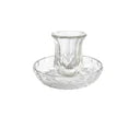 CRYSTAL KIDDUSH CUP W/PLATE