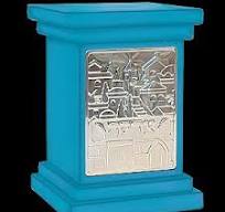 CHARITY BOX WOOD JET
