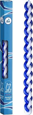 HAVDALAH CANDLE BLUE AND WHITE