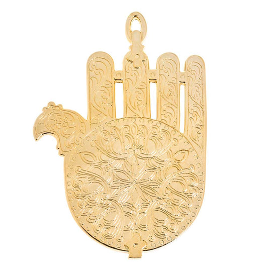 KEY CHAIN HAMSA MOROCAN GOLD