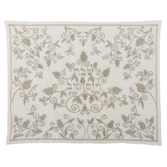 CHALLAH COVER EMANUEL SILVER POM