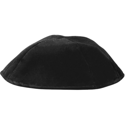 YARMULKA VELVET RIMLESS BLACK KETER