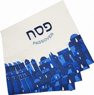 PASSOVER NAPKINS GOLD/WHITE