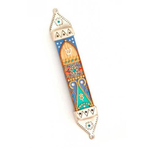MEZUZAH ESTHER SHAHAF ORIENTAL COLORFUL