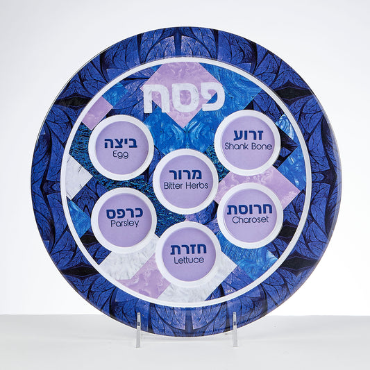 SEDER PLATE MELAMINE 12"