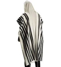 TALIS 60 WOOL BLK XTHICK TZITZES