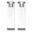 CANDLSTICKS WATERDALE  CRYSTAL LASER ENGRAVED